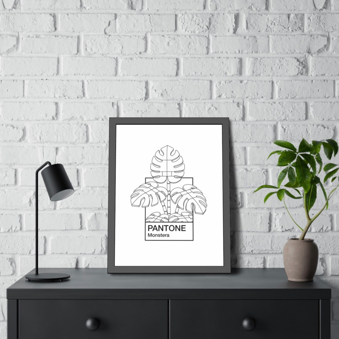 Pantone Monstera Art Print