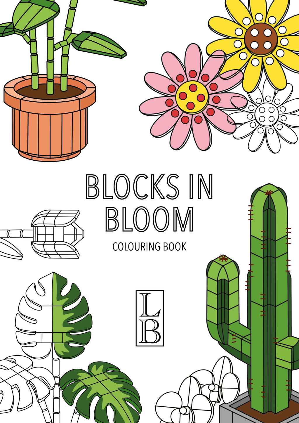 Blocks In Bloom - Colouring Book