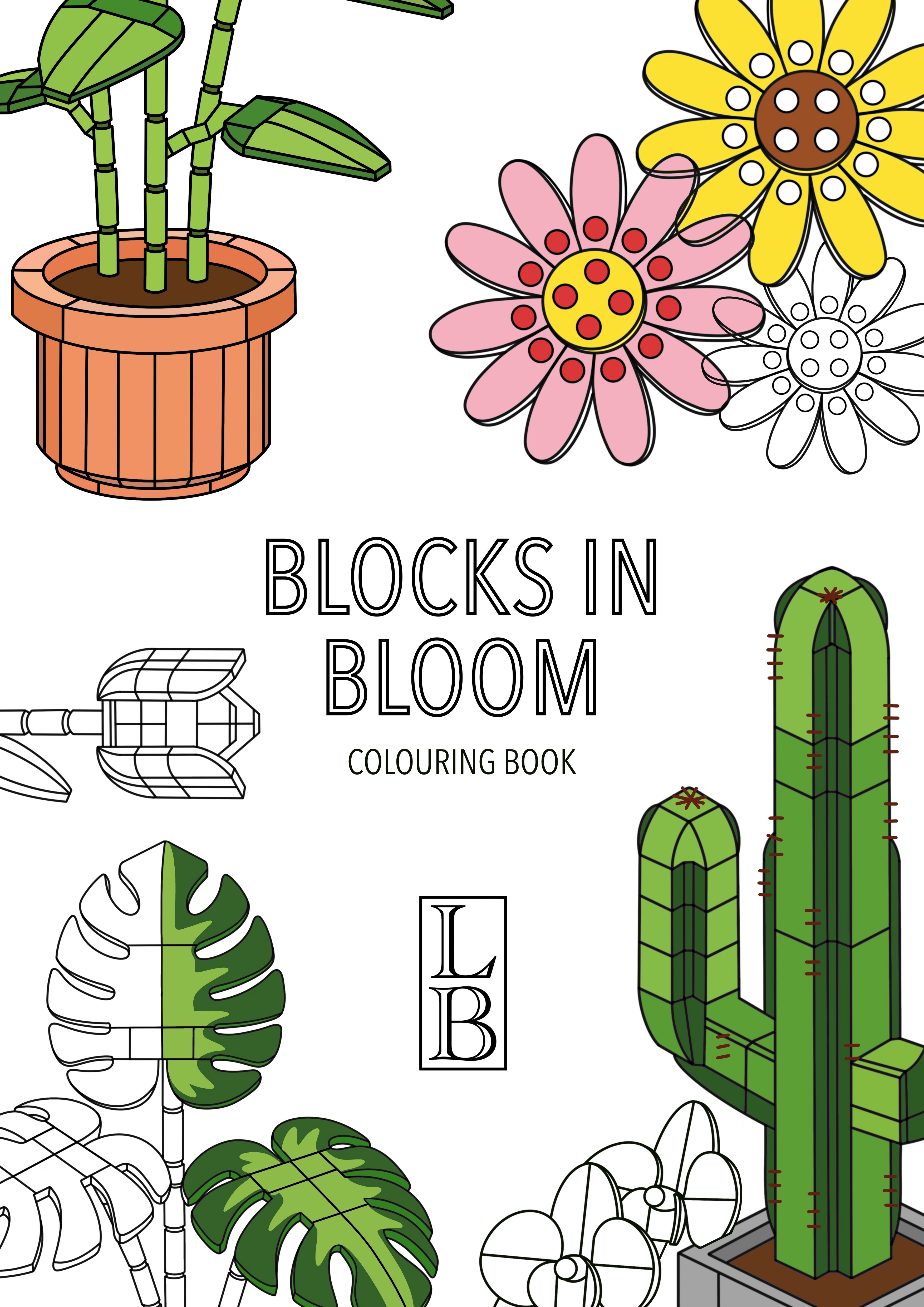Blocks In Bloom - Colouring Book