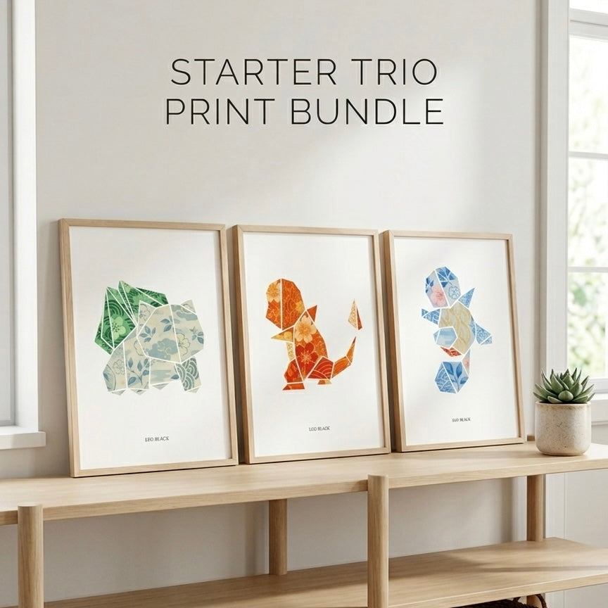 Limited Edition Japanese Origami Art Print Bundle