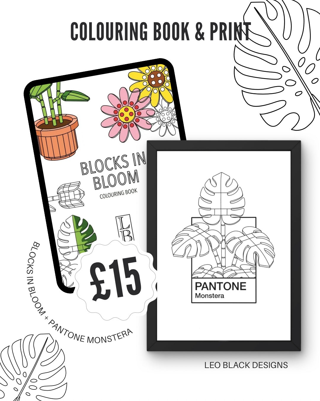 Blocks In Bloom & Pantone Monstera Bundle
