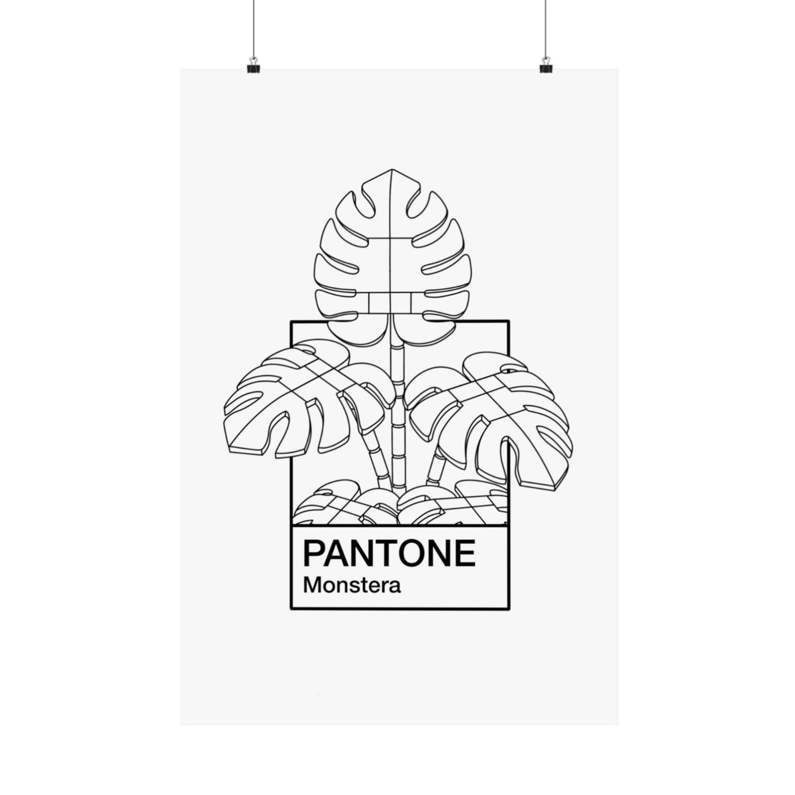 Pantone Monstera Art Print