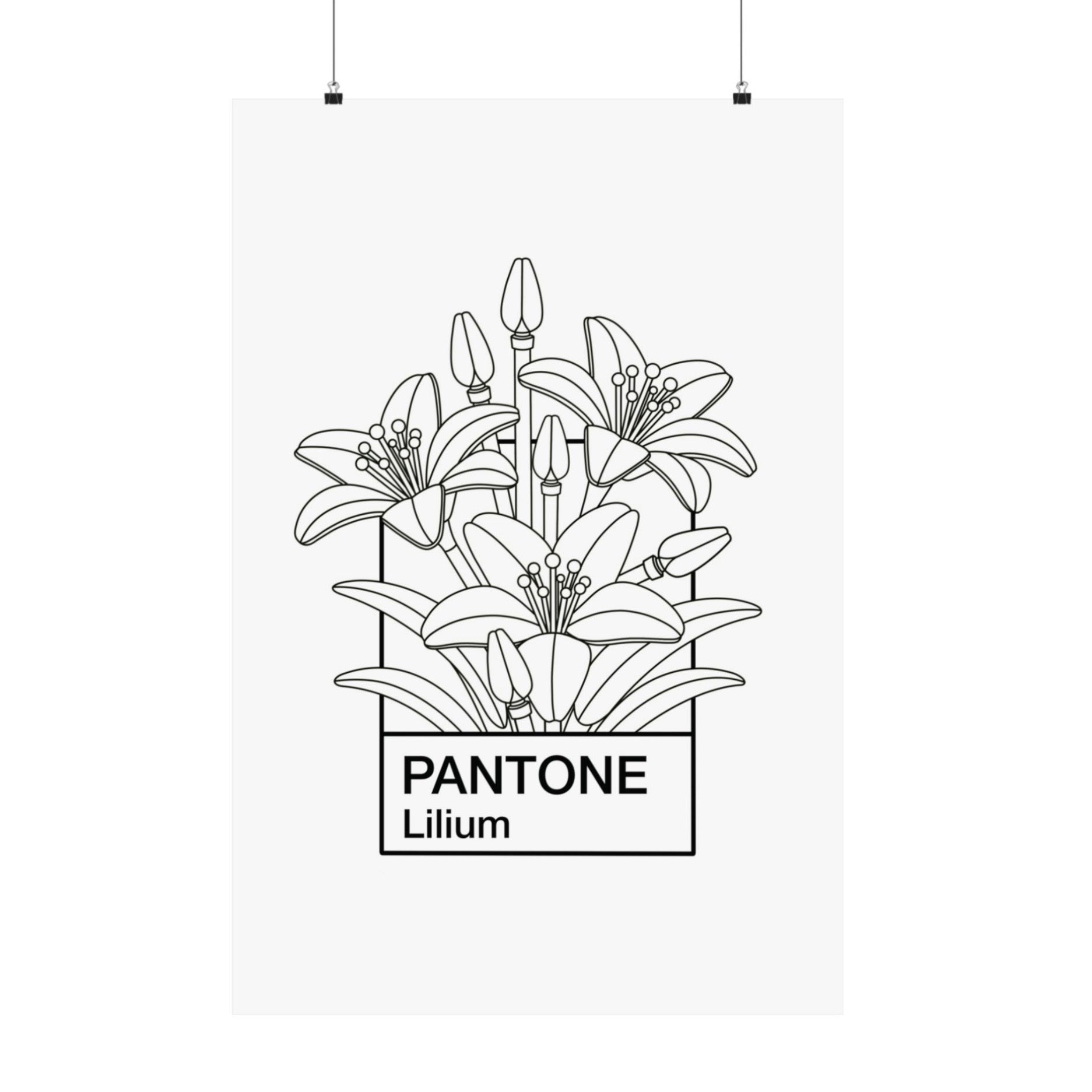 Pantone Lilium Art Print