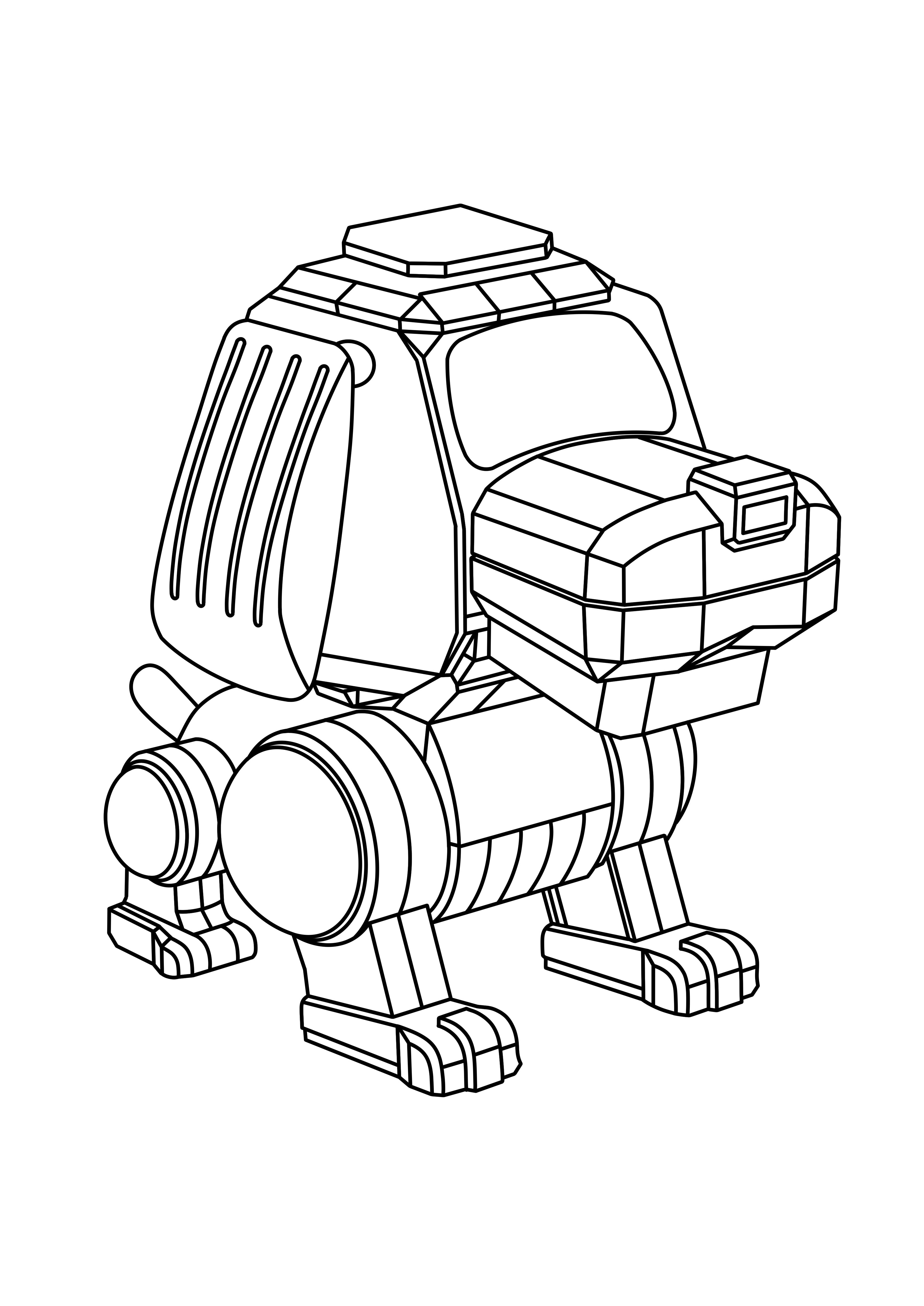 Retro In Blocks Colouring Book (Digital PDF Download) – Printable