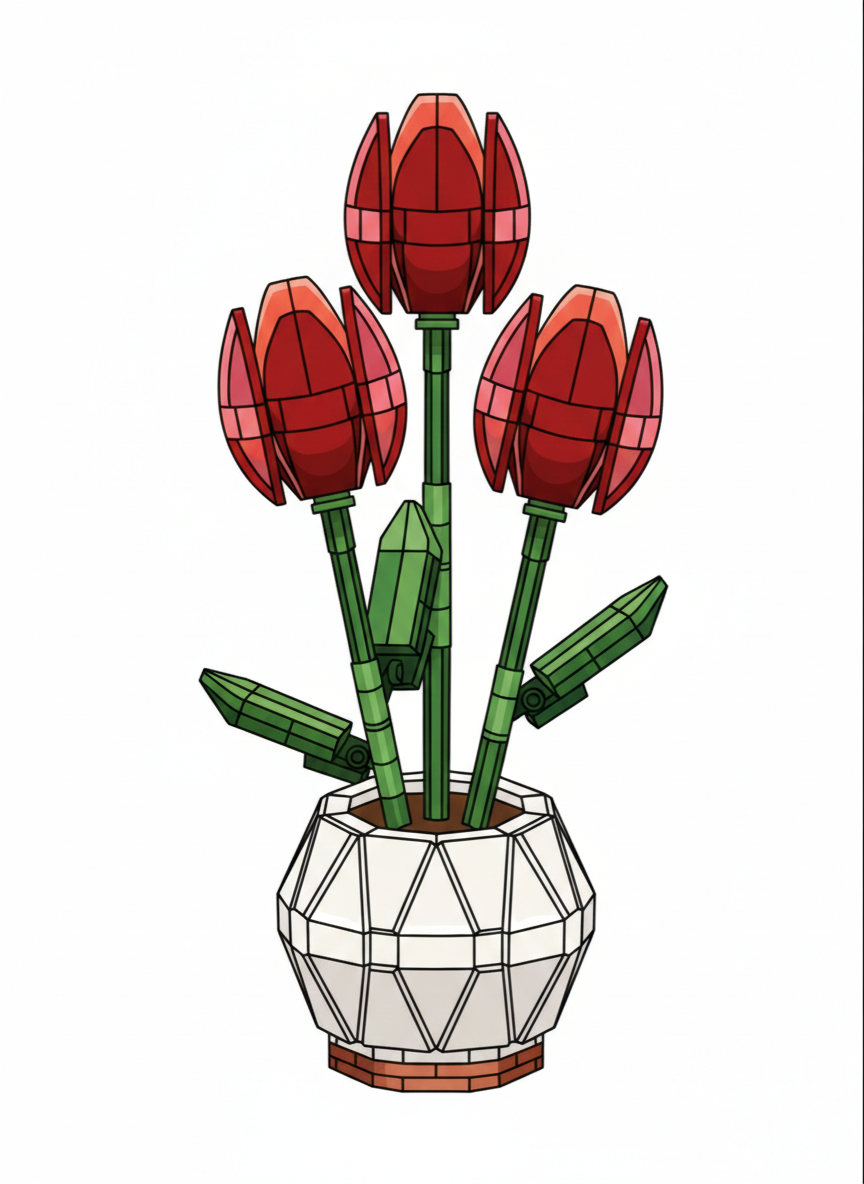 Blocks In Bloom Colouring Book (Digital PDF Download) – Printable
